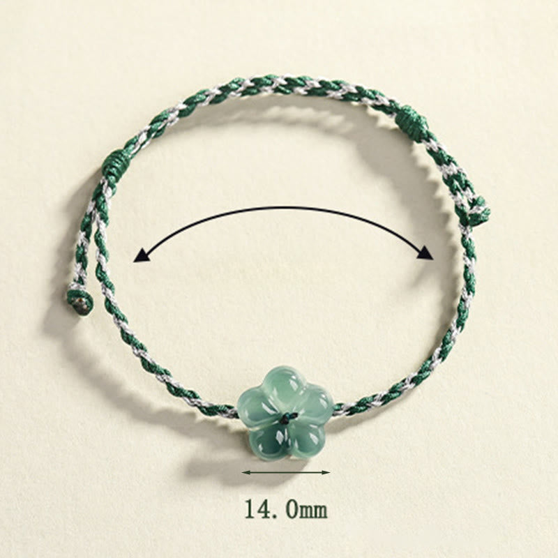 Pulsera de la prosperidad tejida a mano con jade y Buddha Stones - image 7