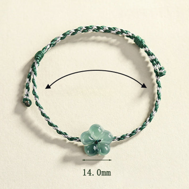 Pulsera de la prosperidad tejida a mano con jade y Buddha Stones - image 7
