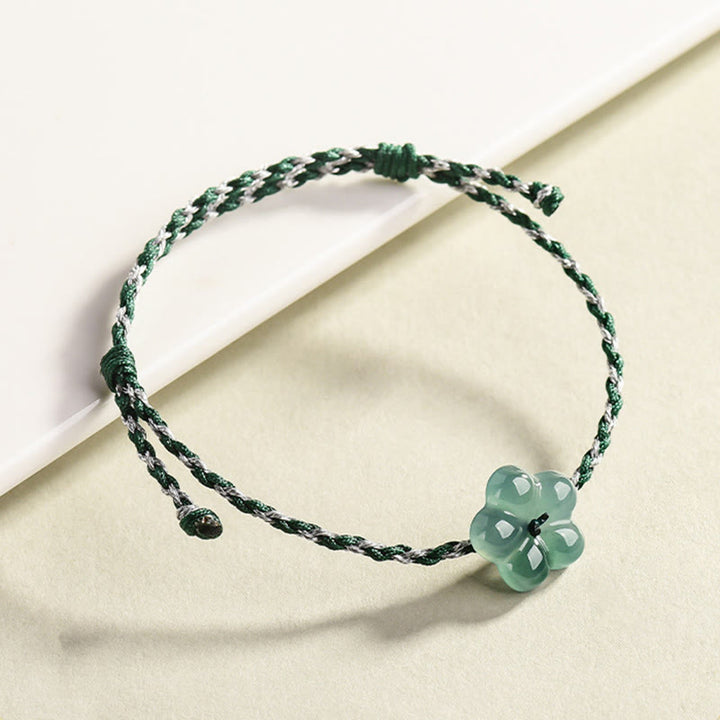 Pulsera de la prosperidad tejida a mano con jade y Buddha Stones - image 3
