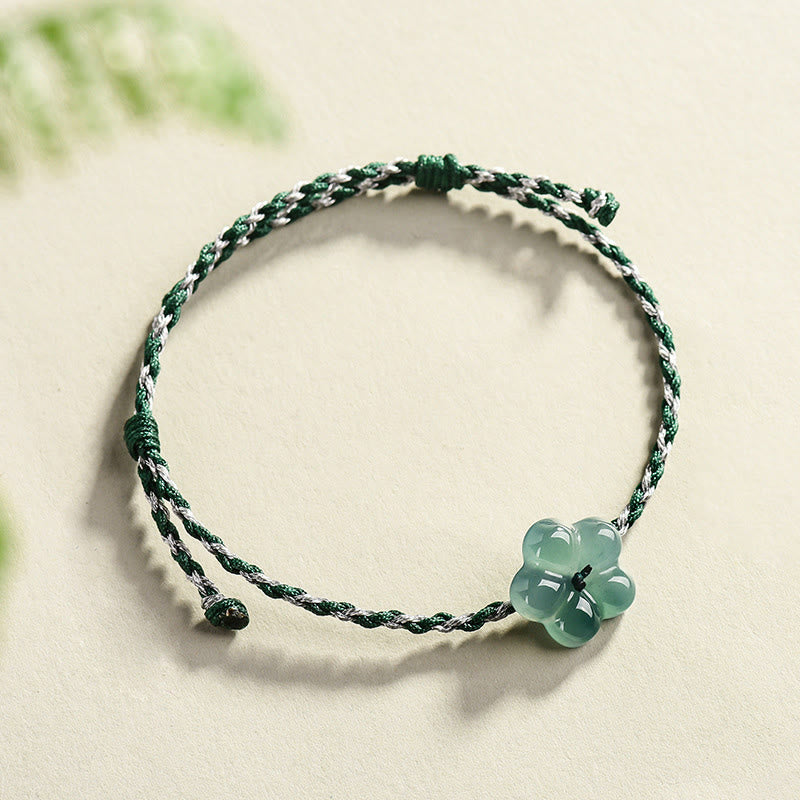 Pulsera de la prosperidad tejida a mano con jade y Buddha Stones - image 2