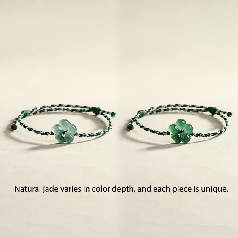Pulsera de la prosperidad tejida a mano con jade y Buddha Stones - image 6