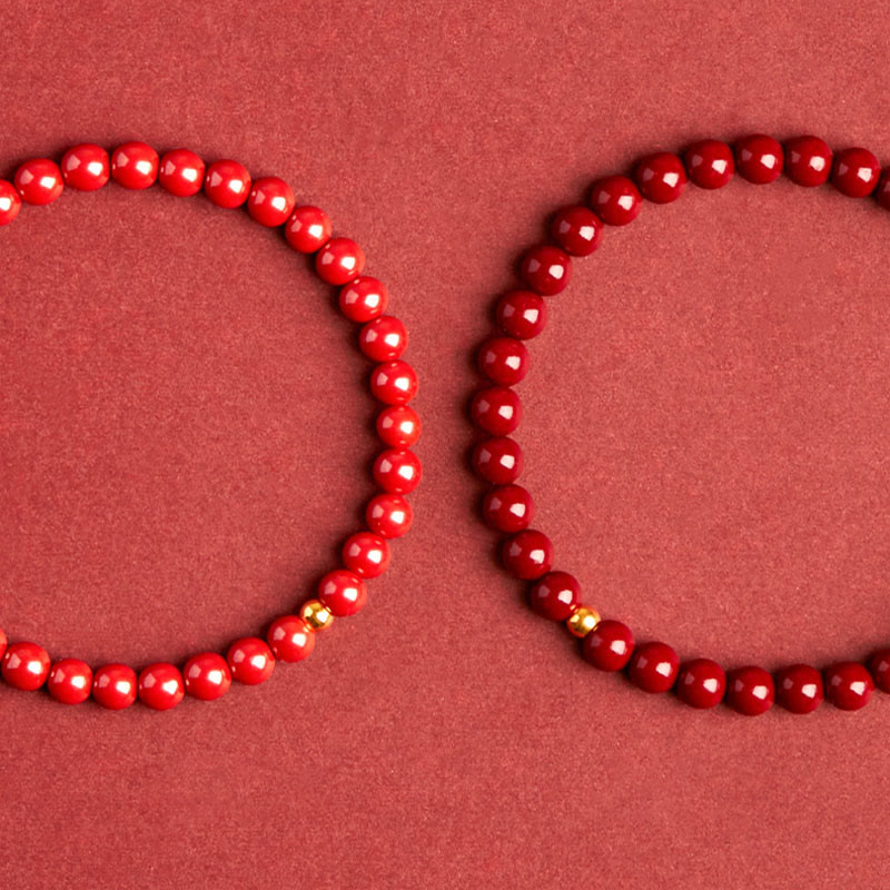 Pulsera de concentración de turquesa cinabrio con Buddha Stones - image 4