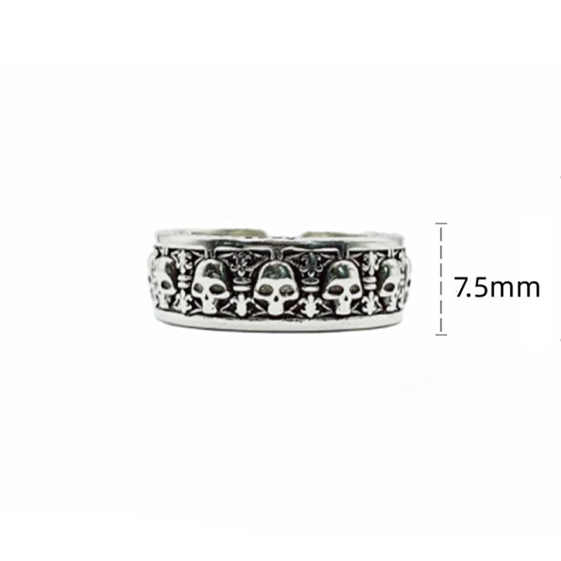 Anillo Nuevo Comienzo con Cráneo de Cobre de Buddha Stones, El Señor del Bosque Cadáver - image 9