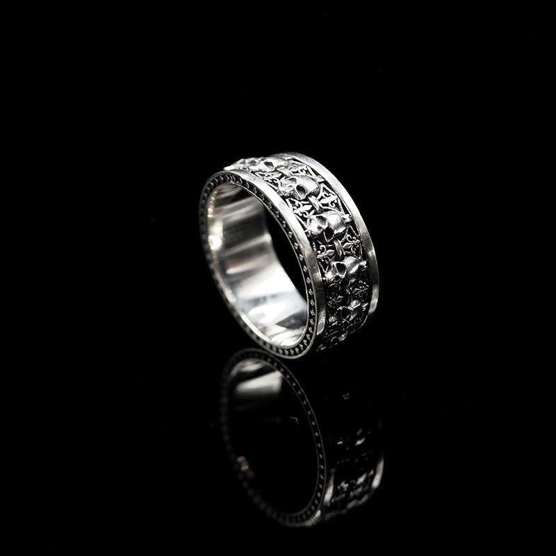 Anillo Nuevo Comienzo con Cráneo de Cobre de Buddha Stones, El Señor del Bosque Cadáver - image 8