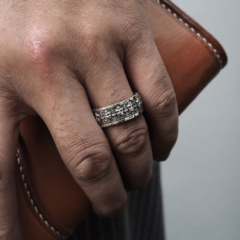 Anillo Nuevo Comienzo con Cráneo de Cobre de Buddha Stones, El Señor del Bosque Cadáver - image 4