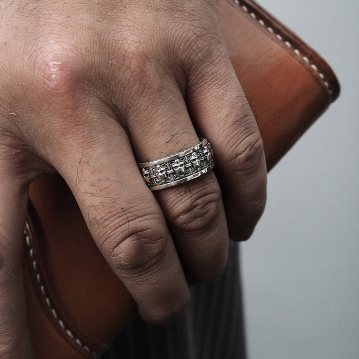 Anillo Nuevo Comienzo con Cráneo de Cobre de Buddha Stones, El Señor del Bosque Cadáver - image 4