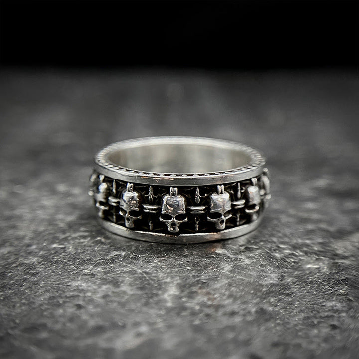 Anillo Nuevo Comienzo con Cráneo de Cobre de Buddha Stones, El Señor del Bosque Cadáver - image 11