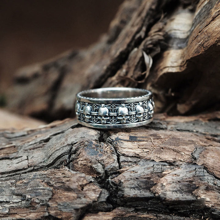 Anillo Nuevo Comienzo con Cráneo de Cobre de Buddha Stones, El Señor del Bosque Cadáver - image 12