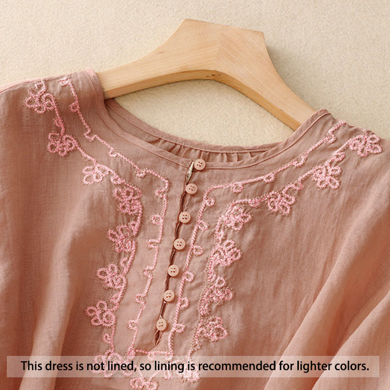 Camisa informal de media manga con diseño de hebilla de rana y diseño sencillo de Buddha Stones para mujer - image 1