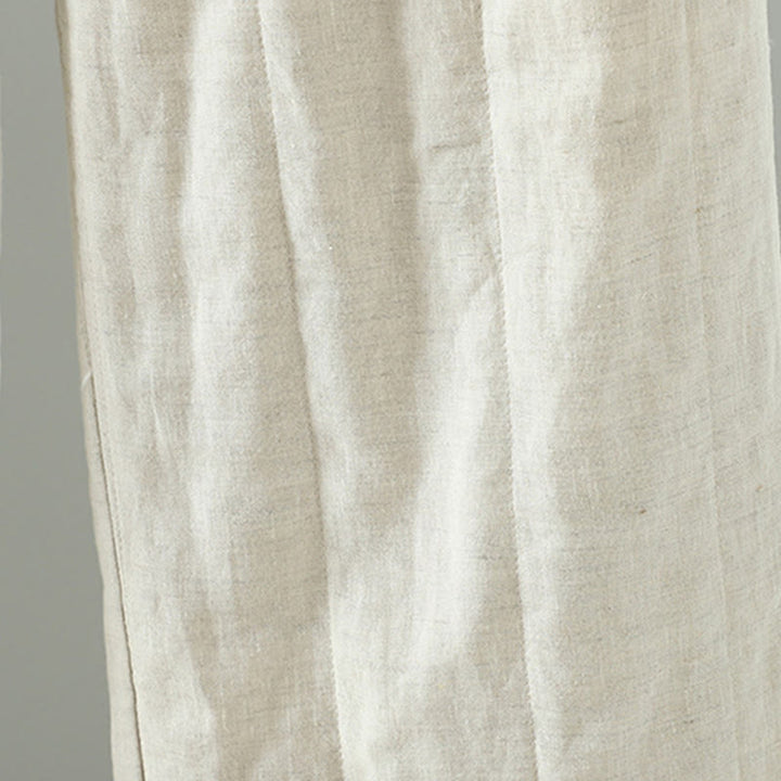 Pantalones anchos acolchados con botones de rana bordados con Buddha Stones para mujer con bolsillos - image 12