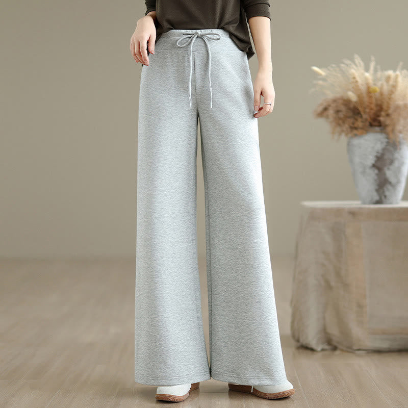 Pantalones anchos de algodón y poliéster con cordón ajustable y bolsillos para mujer de Buddha Stones - image 14