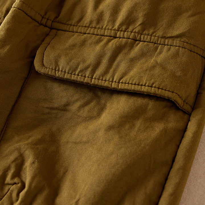 Pantalones harén gruesos con bolsillos para mujer, diseño de Buddha Stones - image 4