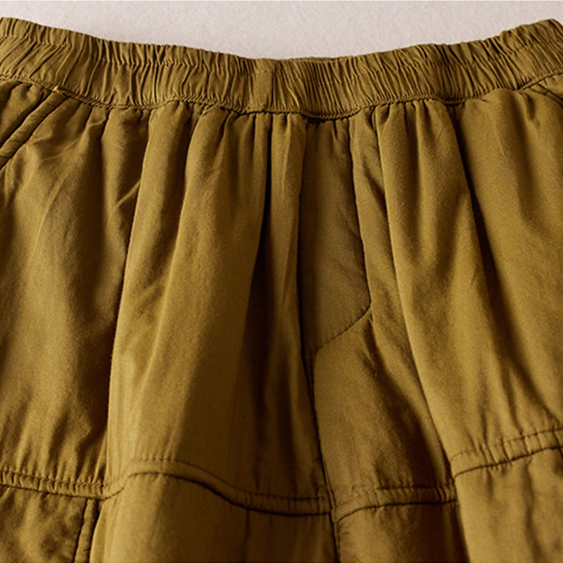 Pantalones harén gruesos con bolsillos para mujer, diseño de Buddha Stones - image 7