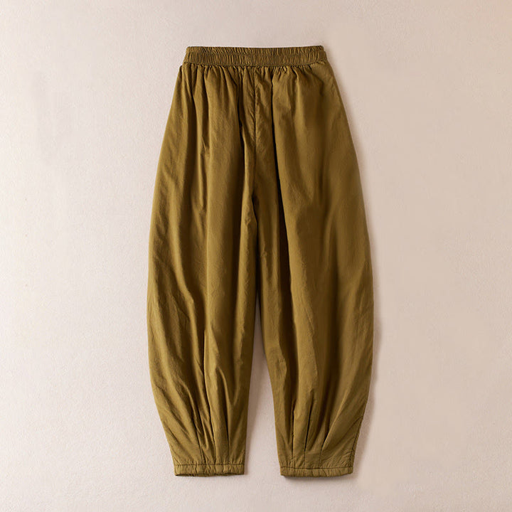 Pantalones harem gruesos para mujer con bolsillos, estampado Buddha Stones. - image 2