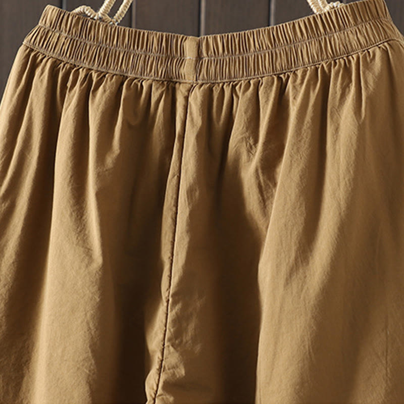 Pantalones harén de algodón para mujer, cálidos y acolchados, con bolsillos y estampados de Buddha Stones - image 2