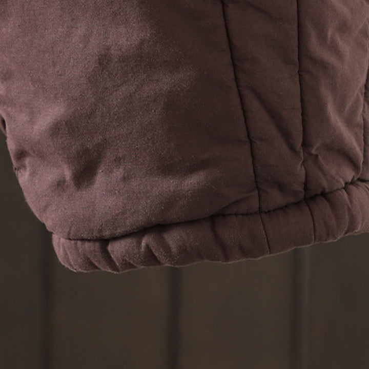 Pantalones harén de algodón para mujer, cálidos y acolchados, con bolsillos y estampados de Buddha Stones - image 11