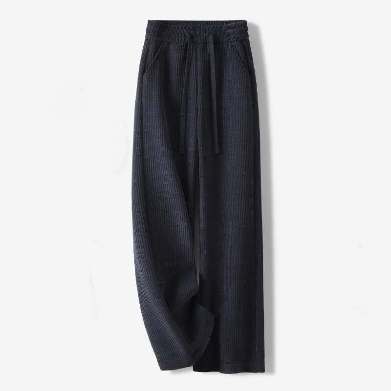 Pantalones casuales de pana con relleno de algodón y bolsillos para mujer de Buddha Stones - Azul medianoche - US12, UK/AU16, EU44 (3XL) - image 0