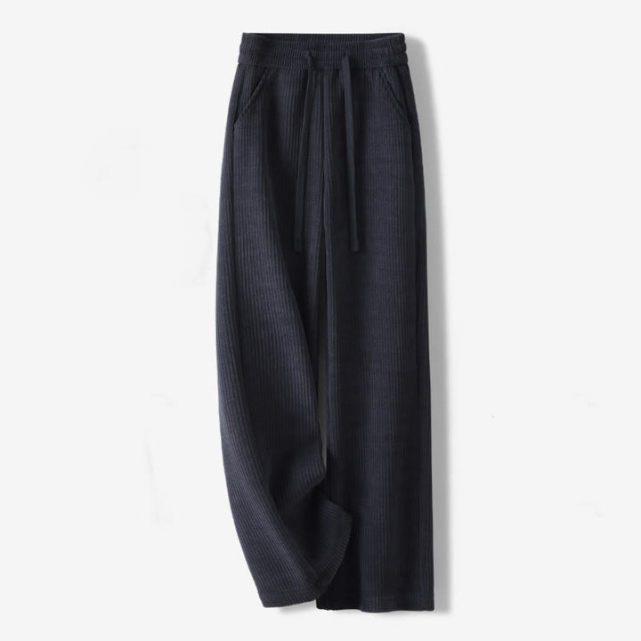 Pantalones casuales de pana con relleno de algodón y bolsillos para mujer de Buddha Stones - Azul medianoche - US12, UK/AU16, EU44 (3XL) - image 0
