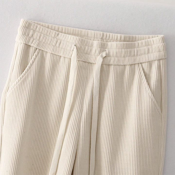 Pantalones casuales de pana con relleno de algodón y bolsillos para mujer de Buddha Stones - image 7
