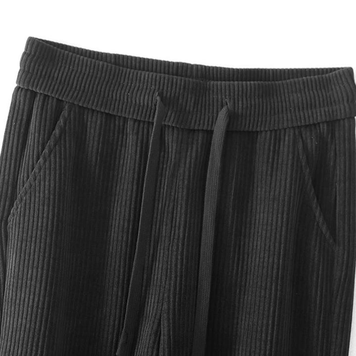 Pantalones casuales de pana con relleno de algodón y bolsillos para mujer de Buddha Stones - image 9