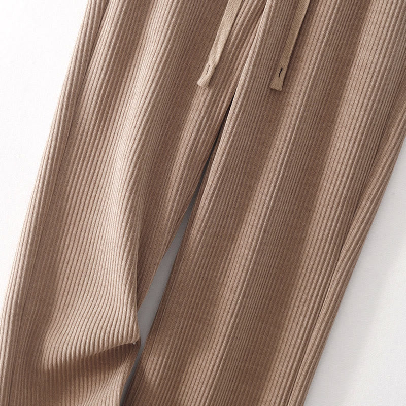 Pantalones casuales de pana con relleno de algodón y bolsillos para mujer de Buddha Stones - image 23
