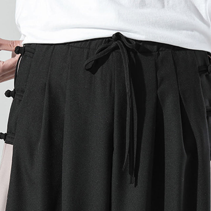 Buddha Stones Pantalones anchos para hombre con bolsillos y estampado de montañas y ríos - image 6