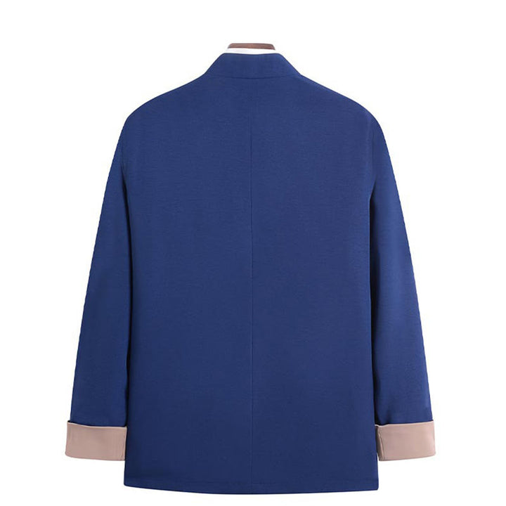 Chaqueta de manga larga para hombre con diseño de rana dragón y botones bordados con Buddha Stones - image 15