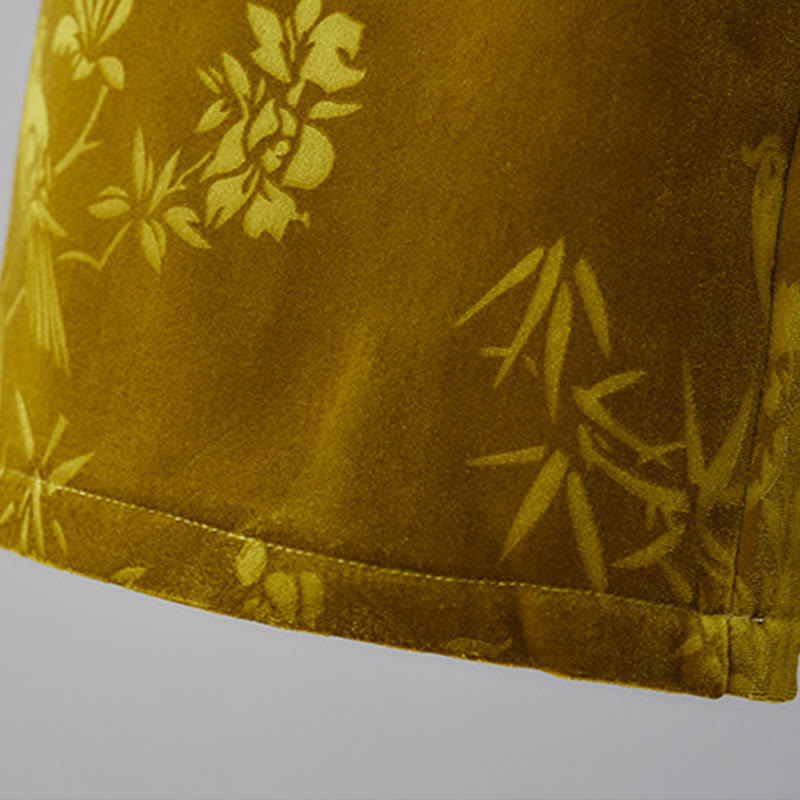 Pantalones Buddha Stones para mujer, de algodón, con forro polar, cintura alta, diseño jacquard, pernera ancha y bolsillos - image 7