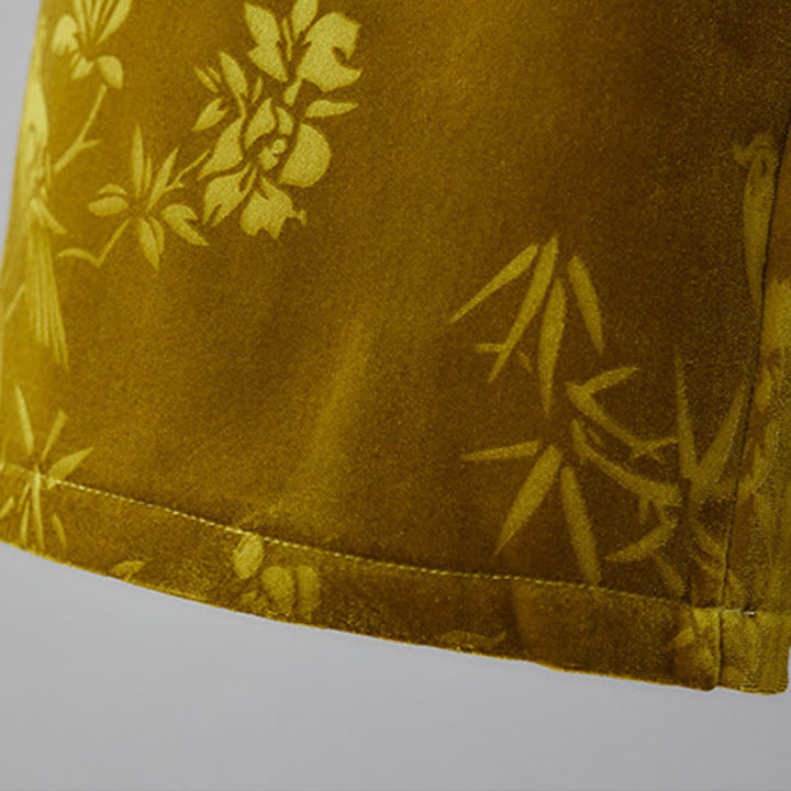 Pantalones Buddha Stones para mujer, de algodón, con forro polar, cintura alta, diseño jacquard, pernera ancha y bolsillos - image 7