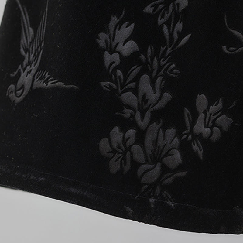 Pantalones Buddha Stones para mujer, de algodón, con forro polar, cintura alta, diseño jacquard, pernera ancha y bolsillos - image 13