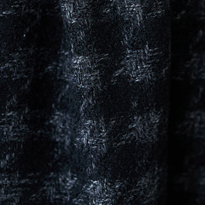 Pantalones de invierno Buddha Stones para mujer, con estampado a cuadros negros y grises, forrados de polar y bolsillos. - image 10