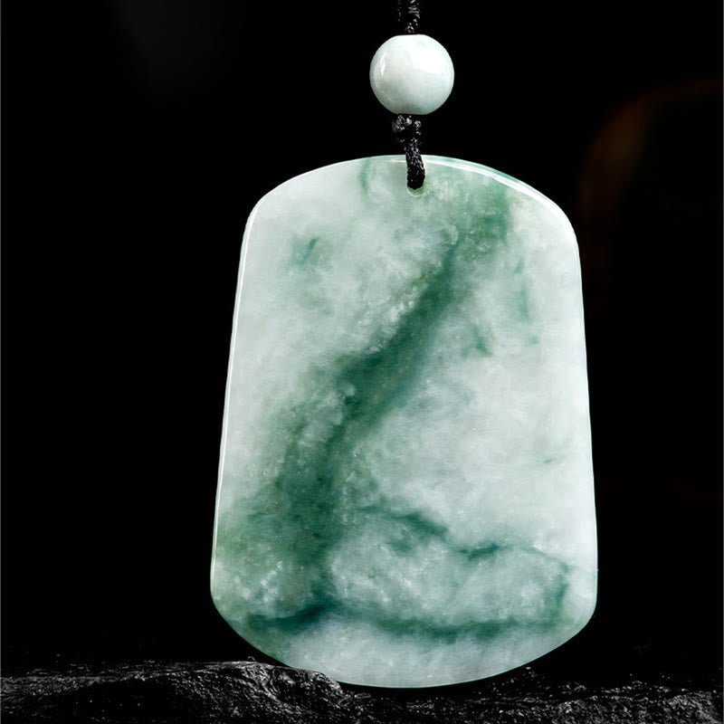 Collar con colgante de cuerda de jade de la abundancia del Año del Caballo con Buddha Stones - image 2