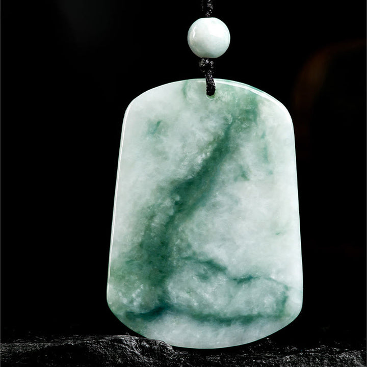 Collar con colgante de cuerda de jade de la abundancia del Año del Caballo con Buddha Stones - image 2