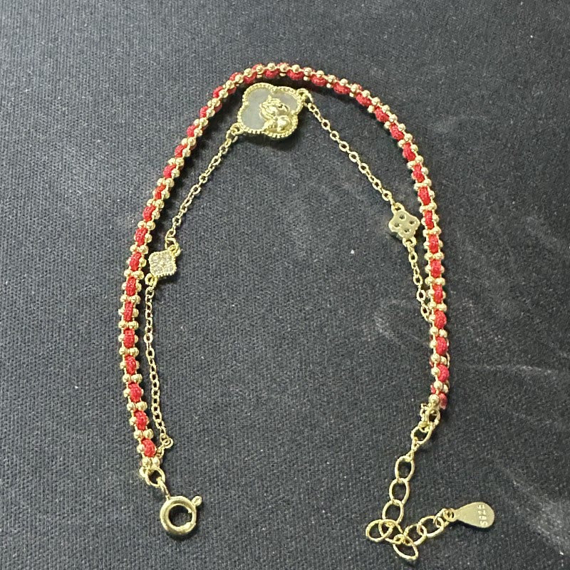 Pulsera de confianza de jade hetiano y ágata roja del Año del Caballo en plata de ley 925 con Buddha Stones - Jade Hetian (circunferencia de la muñeca: 14-18 cm) - image 8