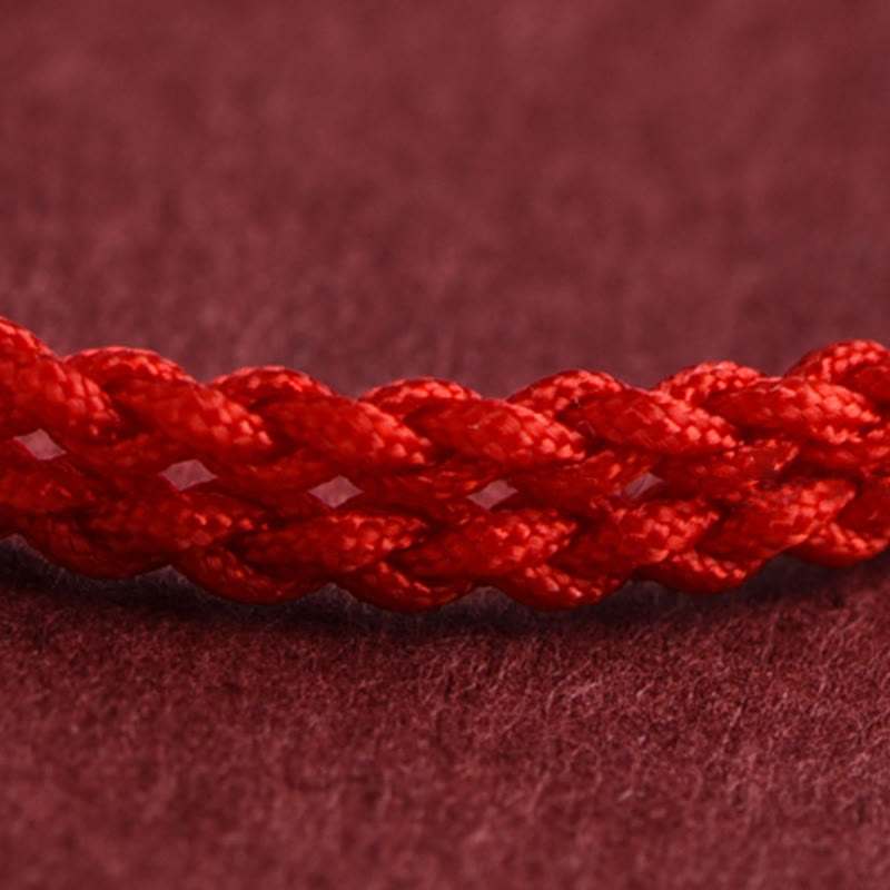 Pulsera trenzada de cuerda de la suerte con monedas de cobre y plata de ley 999 con Buddha Stones del Año del Caballo - image 13