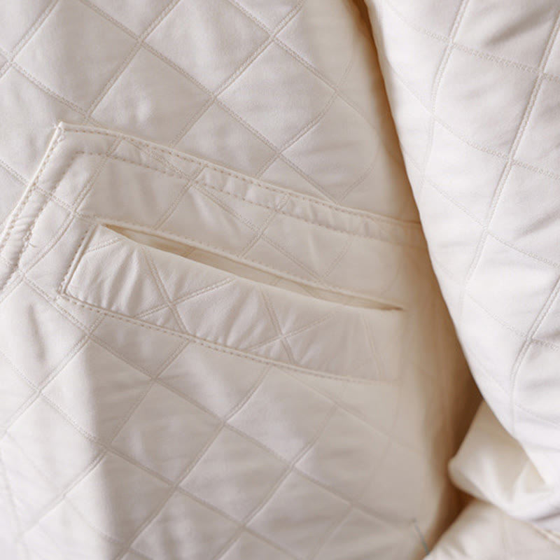 Chaqueta informal de algodón de manga larga para mujer, de color liso y con bolsillos , de Buddha Stones - image 10