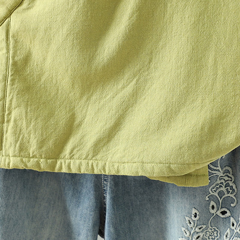 Chaqueta de algodón de manga larga para mujer con Buddha Stones y cordón para meditación zen - image 7