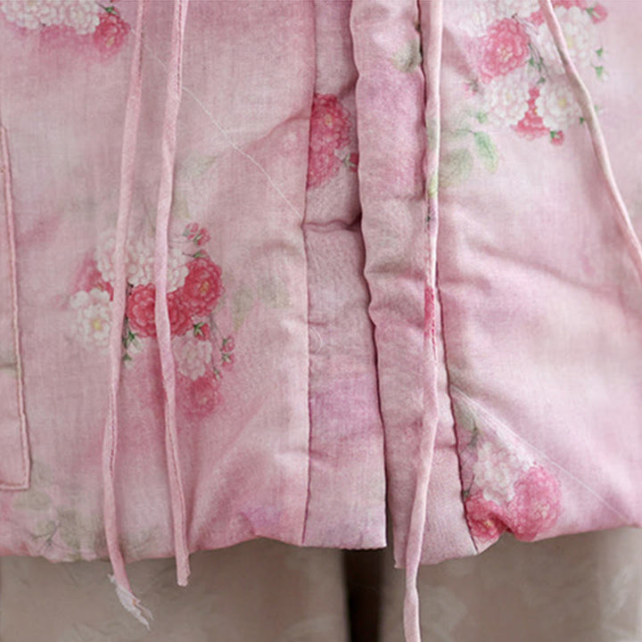 Chaqueta de manga larga para mujer con estampado de flores y Buddha Stones y bolsillos - image 9