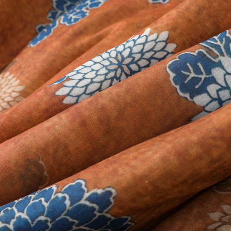 Chaleco de algodón sin mangas para mujer con estampado floral de Buddha Stones y bolsillos. - image 6