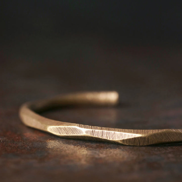 Pulsera de cobre y latón con Buddha Stones pulidas a mano, abierta, para el autocuidado - image 3