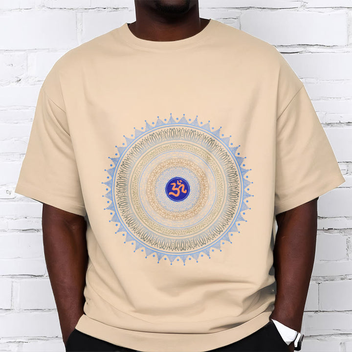 Camiseta con estampado OM de flor de mandala y Buddha Stones - image 11