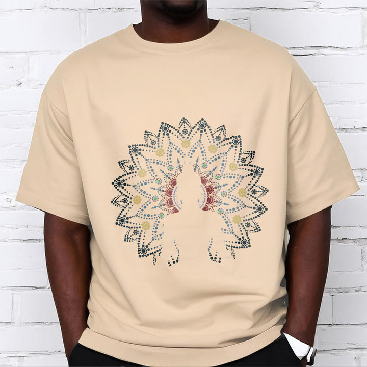 Camiseta con estampado de Buda sereno sentado y flor de mandala con Buddha Stones de Buda - image 11