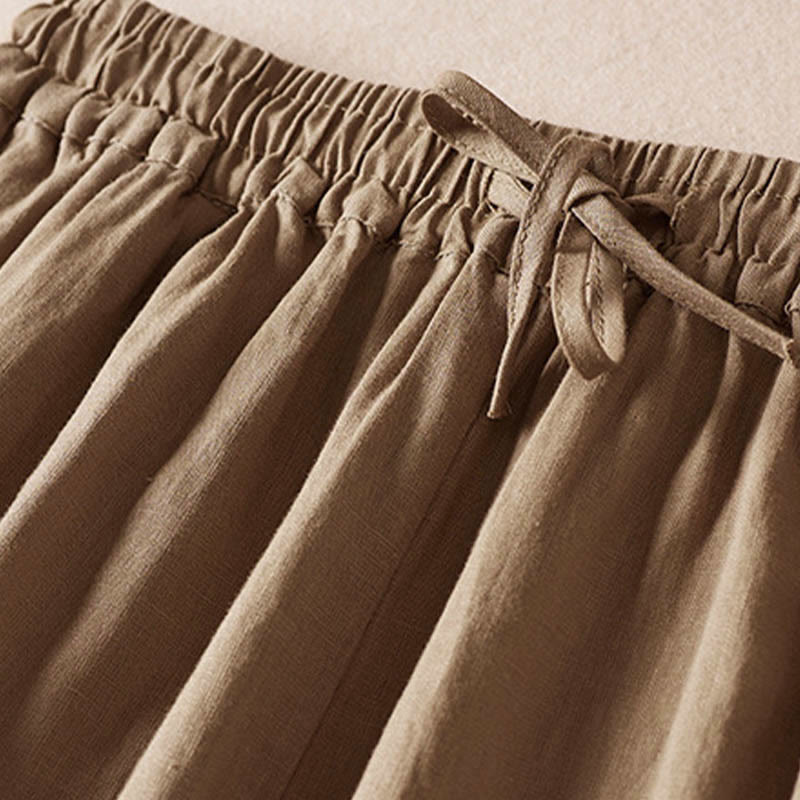 Pantalones harén con bordado de flores pequeñas de verano y bolsillos de Buddha Stones - image 5