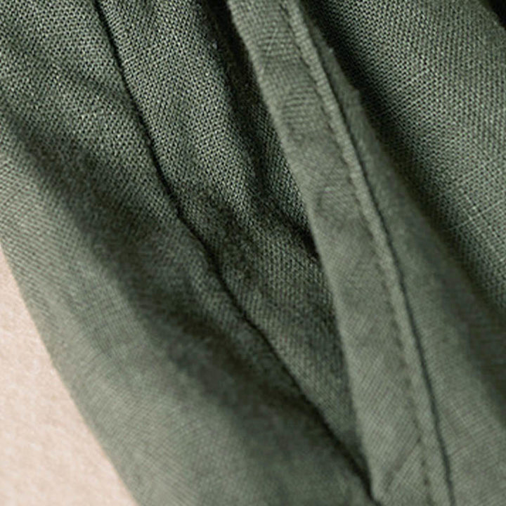 Pantalones harén con bordado de flores pequeñas de verano y bolsillos de Buddha Stones - image 33