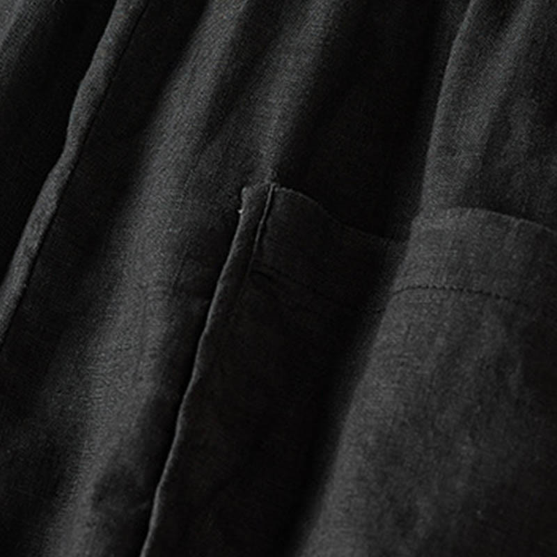 Pantalones harén con bordado de flores pequeñas de verano y bolsillos de Buddha Stones - image 39