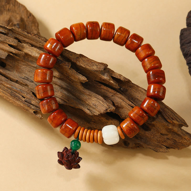 Pulsera de iluminación con diseño de hebilla de paz de loto y cuentas de Buddha Stones - image 6