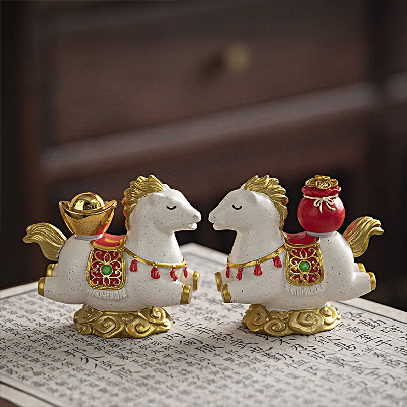 Buddha Stones del zodiaco chino, año del Caballo, personaje Fu, prosperidad, decoración del hogar - image 7