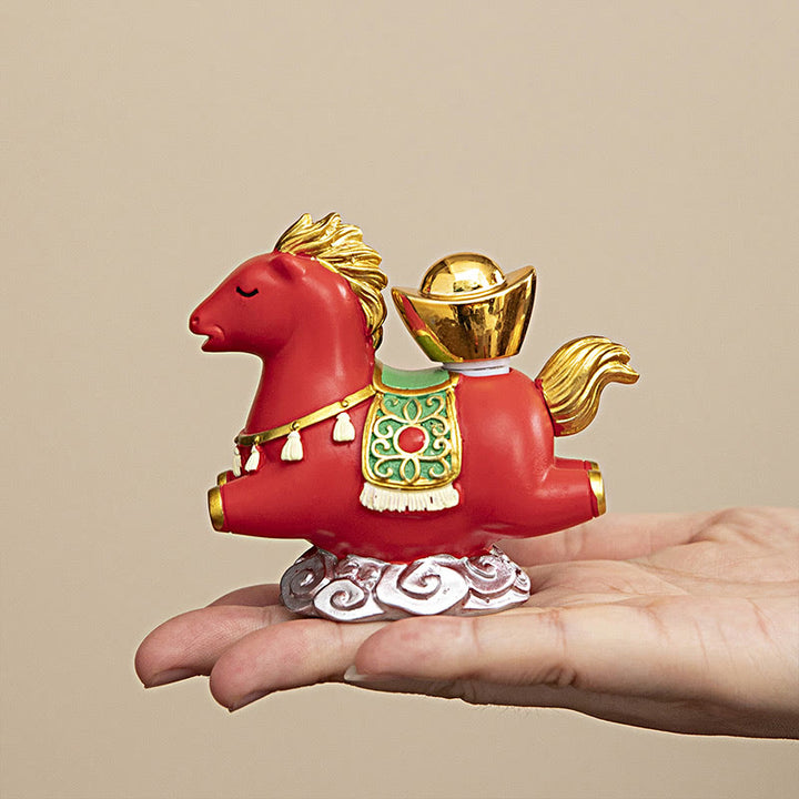 Buddha Stones del zodiaco chino, año del Caballo, personaje Fu, prosperidad, decoración del hogar - image 11