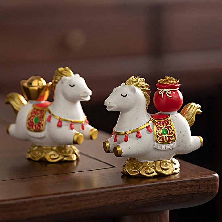 Buddha Stones del zodiaco chino, año del Caballo, personaje Fu, prosperidad, decoración del hogar - image 8