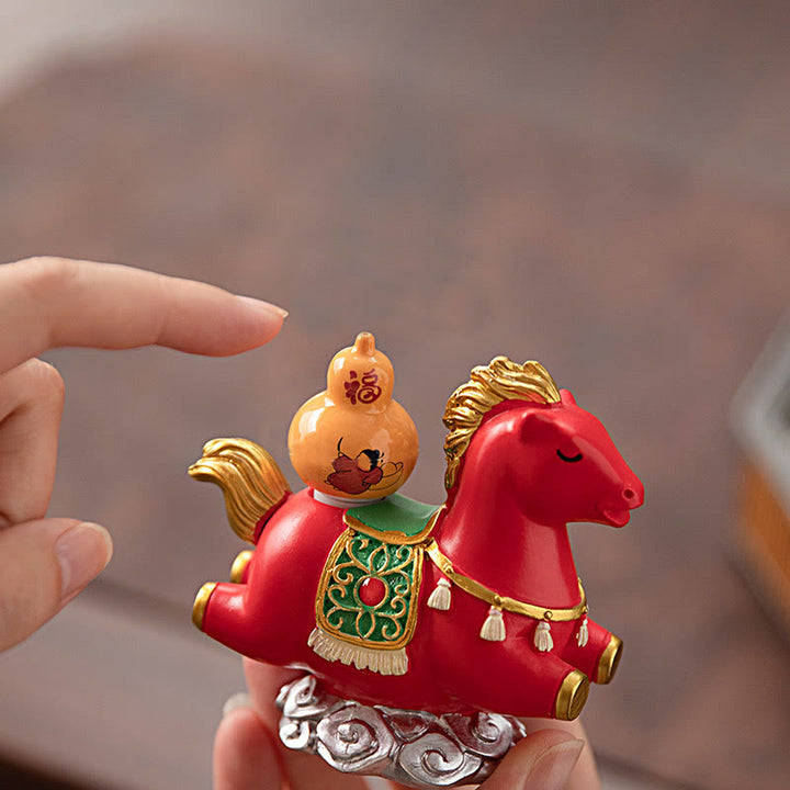 Buddha Stones del zodiaco chino, año del Caballo, personaje Fu, prosperidad, decoración del hogar - image 17